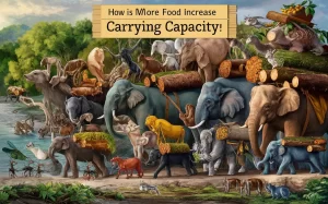 how is more food increase carrying capacity