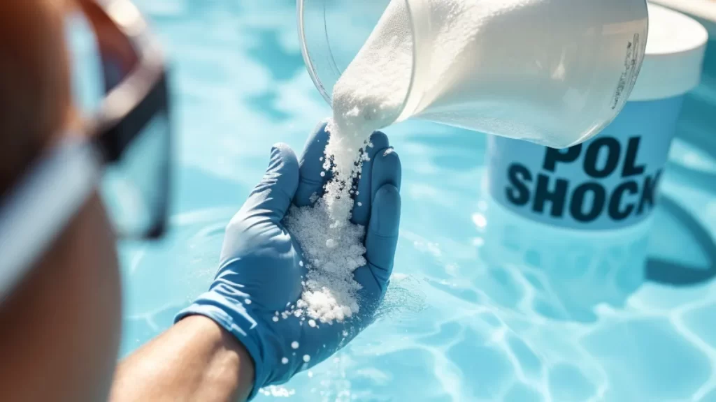 how long after shocking pool can you swim